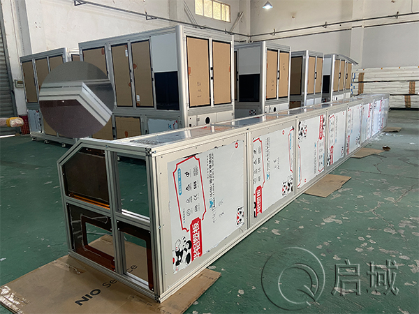 工業鋁型材機罩任意角件連接