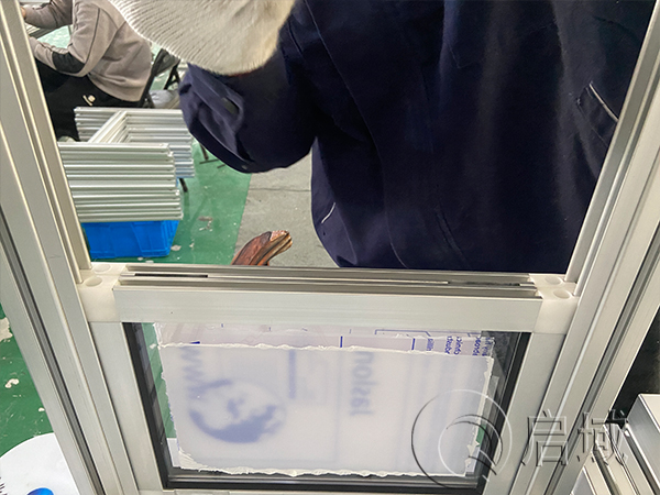 鋁型材推拉門框架細節1